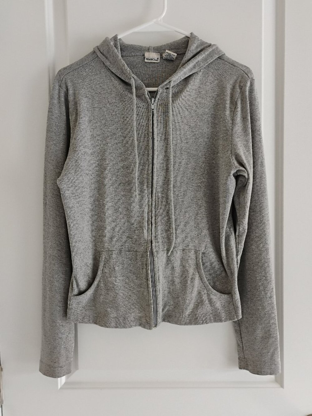 Northcrest Women's Full Zip Gray Hoodie Size S